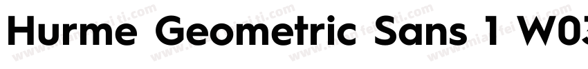 Hurme Geometric Sans 1 W03 Lt字体转换